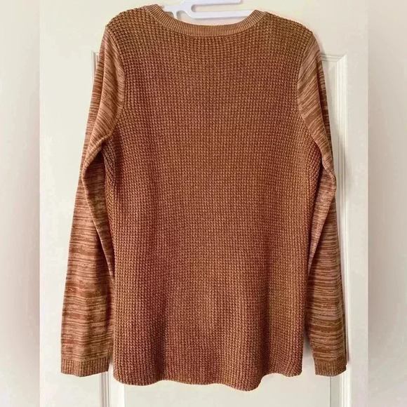 INC Caramel Layered Sweater Women’s size medium - Picture 8 of 11